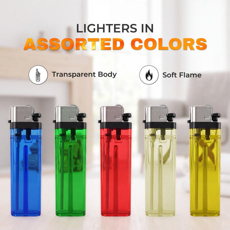Disposable Lighters (50pk to 1000pk) | Solar Lite® | Bonus 5pk on 50, 100 & 200 ICE N COLD®