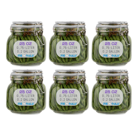 Airtight Glass Storage Jars with Clamp Lid – Food Storage Containers with Rubber Gasket Seal – Pantry & Kitchen Canisters for Dry Goods, Coffee, Sugar, Pasta – 0.4L to 4L Sizes