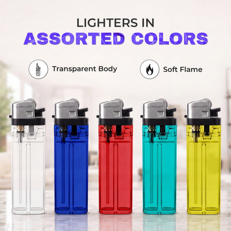 Disposable Lighters (50pk to 1000pk) | QUANTUM® | Bonus 5pk on 50, 100 & 200 ICE N COLD®