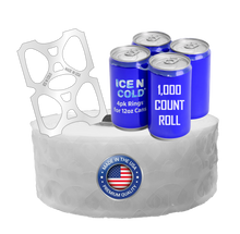 Load image into Gallery viewer, Ice N Cold Four Pack Rings | 1000ct Roll
