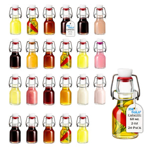 Glass Swing Top Bottles | Perfect for Limoncello, Syrups, Oils, Vinegar, Beverages | Airtight Reusable Glass Bottles | Available Various Sizes