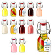 Glass Swing Top Bottles | Perfect for Limoncello, Syrups, Oils, Vinegar, Beverages | Airtight Reusable Glass Bottles | Available Various Sizes ICE N COLD®