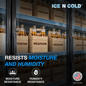 4pk Cardboard Carrier (Crate PickFour) - 12oz Bottles & Cans ICE N COLD®