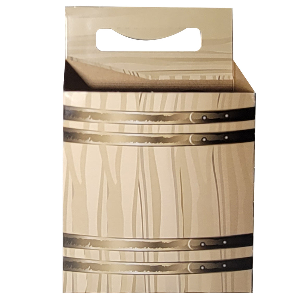4pk Cardboard Carrier (Barrel Designs) | Holds 4pk 12oz Bottles