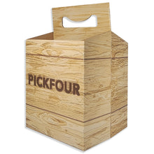 Load image into Gallery viewer, 4pk Cardboard Carrier (Crate Designs) | Holds 4pk 12oz Bottles
