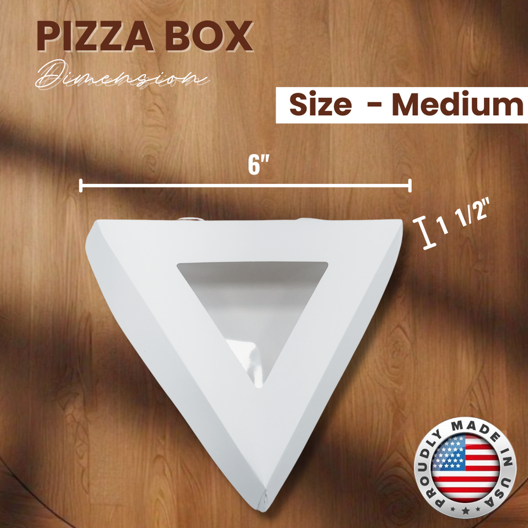 Individual Slice Pizza Box with window