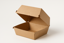 Load image into Gallery viewer, 800ml kraft folding burger box
