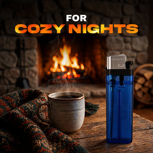 Solar Lite® Clear Lighters | 50ct | Bonus Free 5-Pack lighters Included with Every 50pk Purchase. ICE N COLD®