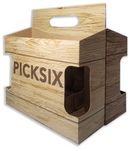 Load image into Gallery viewer, 6pk Cardboard Carrier (Die-Cut Crate Design) | Holds 6pk 12oz Bottles
