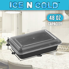 Load image into Gallery viewer, Take Out Containers with Lid - Rectangle - 48oz (50-Pack)
