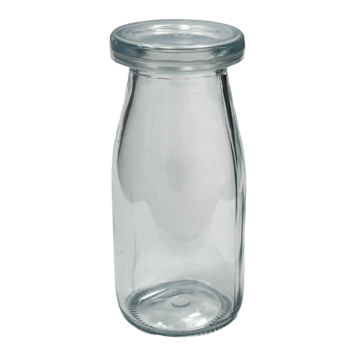 6.76 oz / 200ml Vintage Glass Bottle with Leakproof Clear Lid, Reusable & Eco-Friendly – Ideal for Milk, Juices, Smoothies, Infused Water, BPA-Free Glass Bottle