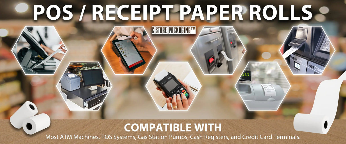Thermal Paper - POS Receipt Paper Rolls - Credit Card Receipt Paper Jay's Import & Export