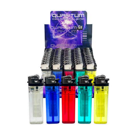 Quantum® Clear Lighters | 50ct | Bonus Free 5-Pack lighters Included with Every 50pk Purchase.