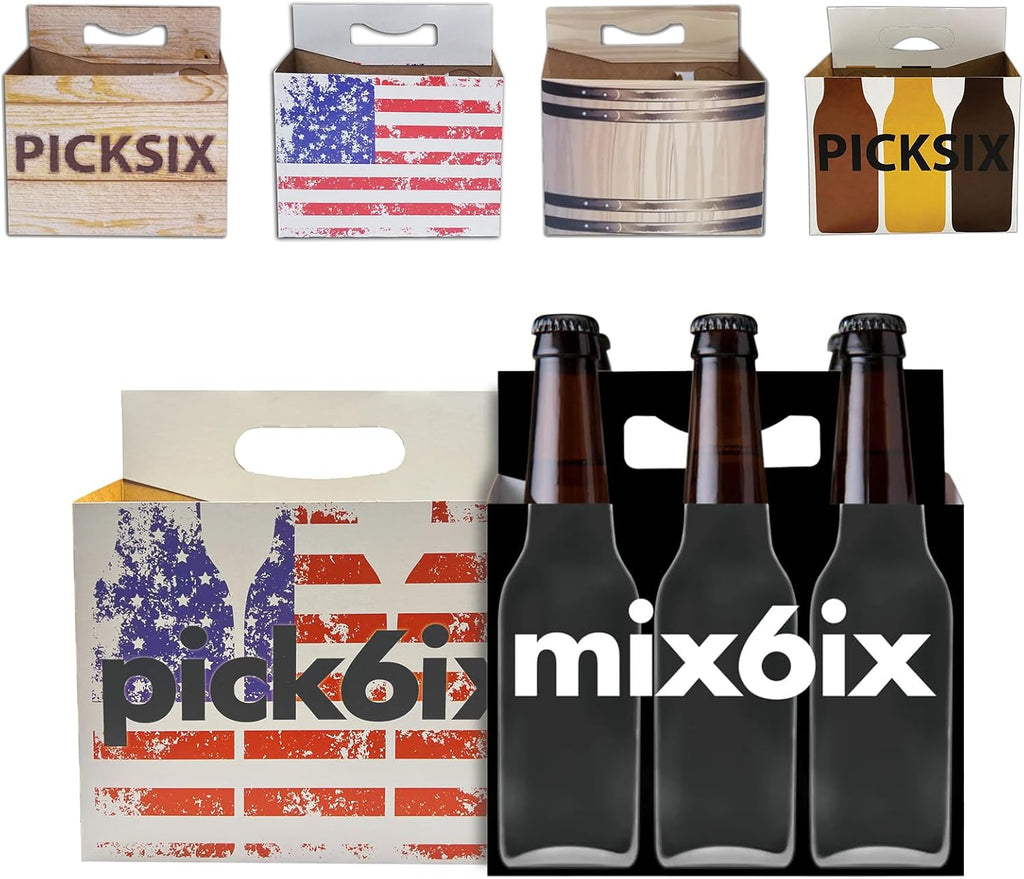 6pk Cardboard Carrier | 12 oz Bottle Carrier | Variety Pack