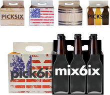 Load image into Gallery viewer, 6pk Cardboard Carrier | 12 oz Bottle Carrier | Variety Pack

