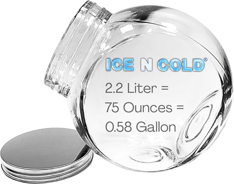 Angled Glass Jar with Stainless Steel Lid | Multi-Use Storage Container
