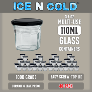 Multi-Use Glass Jars with Leakproof Clear Lid, Reusable & Eco-Friendly – Ideal for Jams, Sauces, Spices; Lead -Free and BPA-Free Glass Bottle