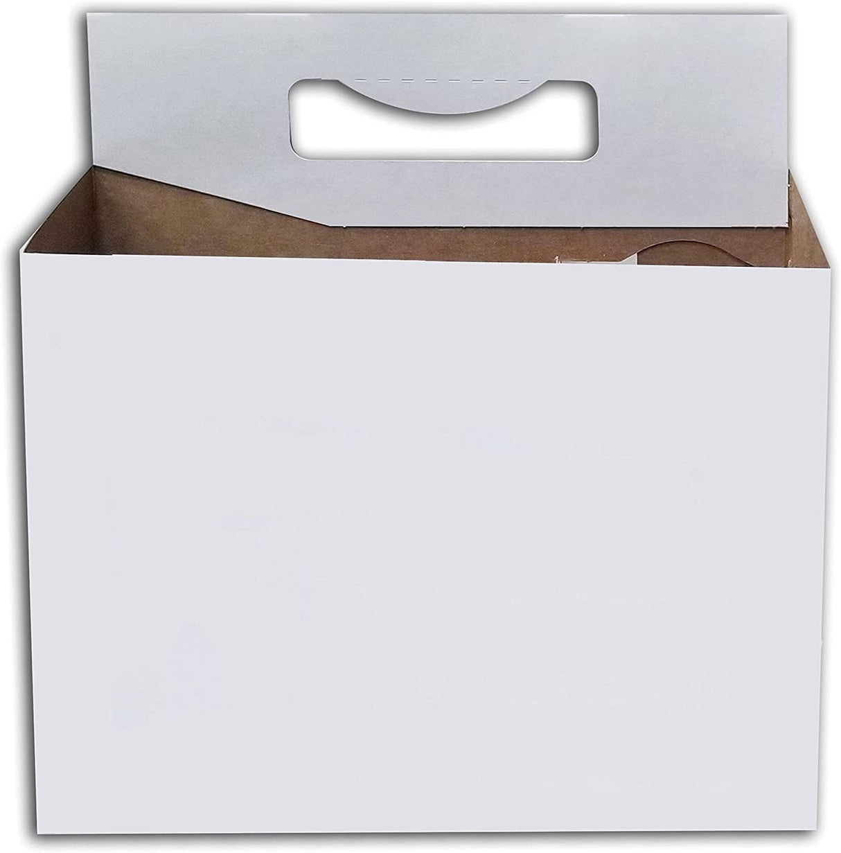 6pk Cardboard Bottle Holder White| Fits 12-16oz bottles
