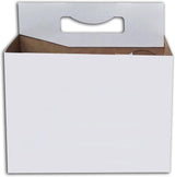 6pk Cardboard Bottle Holder White| Fits 12-16oz bottles