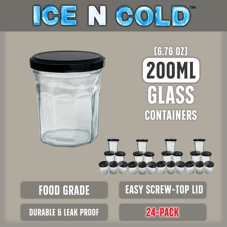 Multi-Use Glass Jars with Leakproof Clear Lid, Reusable & Eco-Friendly – Ideal for Jams, Sauces, Spices; Lead -Free and BPA-Free Glass Bottle