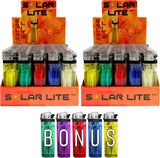 Solar/Solar Lite® Clear Lighters | 1000ct | Bonus FREE 50pk included with 1000ct Lighters