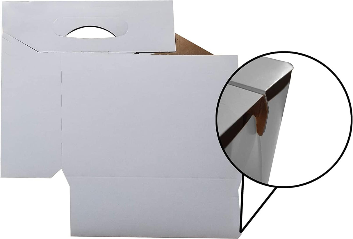 Cardboard Carrier | White Cardboard 12oz Bottle Carrier | 6 Pack