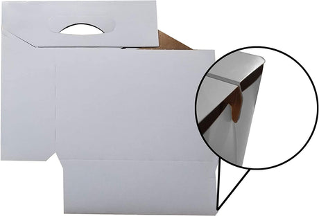 Cardboard Carrier | White Cardboard 12oz Bottle Carrier | 6 Pack