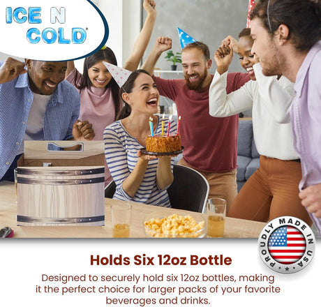 6pk Cardboard Carrier | Barrel Cardboard 12oz Bottle Carrier