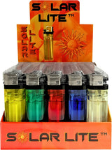 Solar Lite® Clear Lighters | 50ct | Bonus Free 5-Pack lighters Included with Every 50pk Purchase.