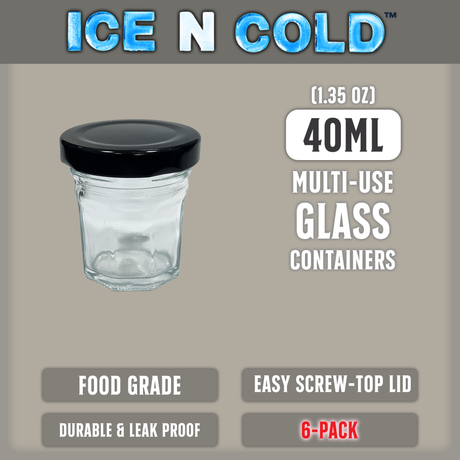 Multi-Use Glass Jars with Leakproof Clear Lid, Reusable & Eco-Friendly – Ideal for Jams, Sauces, Spices; Lead -Free and BPA-Free Glass Bottle
