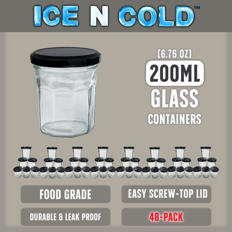 Multi-Use Glass Jars with Leakproof Clear Lid, Reusable & Eco-Friendly – Ideal for Jams, Sauces, Spices; Lead -Free and BPA-Free Glass Bottle