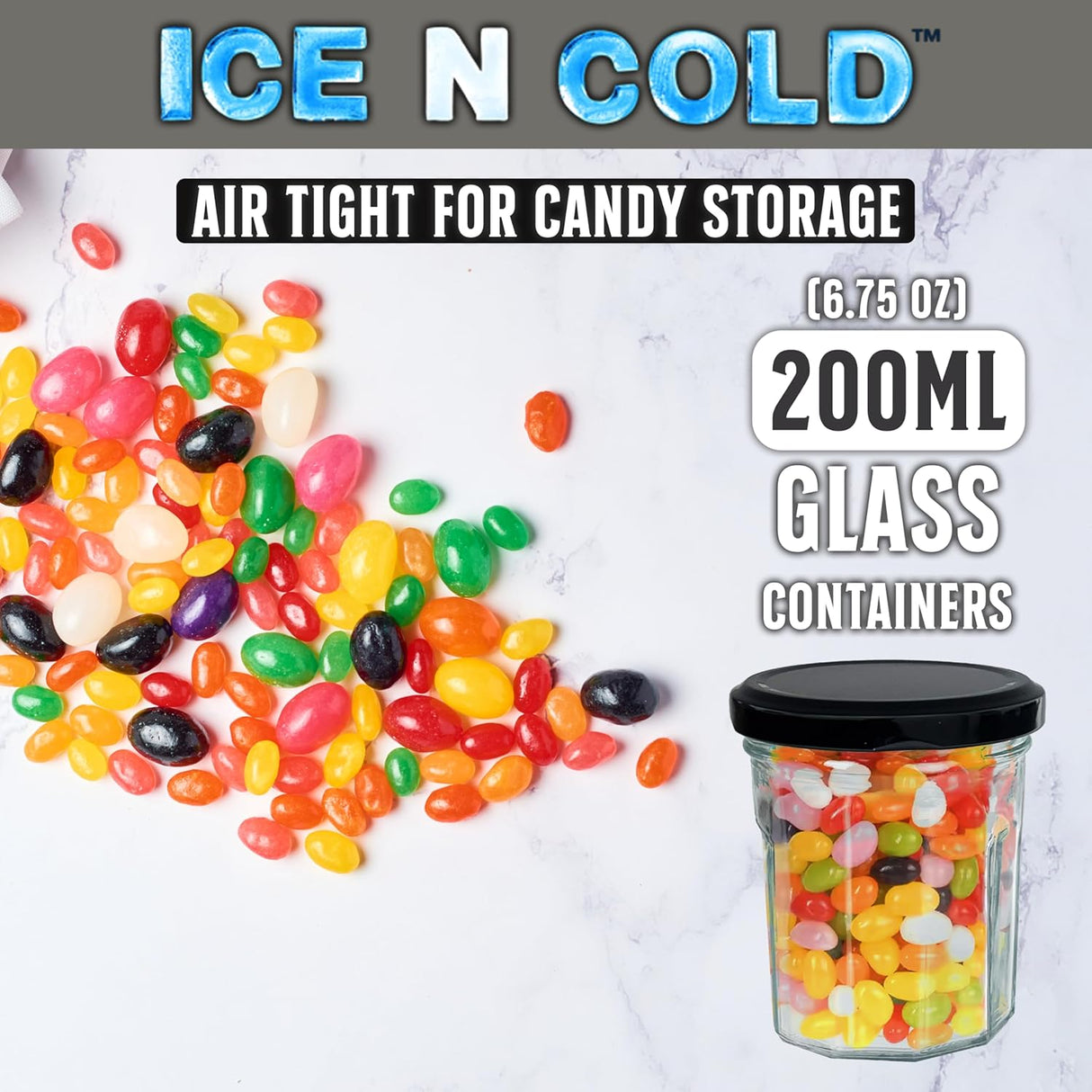 Multi-Use Glass Jars with Leakproof Clear Lid, Reusable & Eco-Friendly – Ideal for Jams, Sauces, Spices; Lead -Free and BPA-Free Glass Bottle