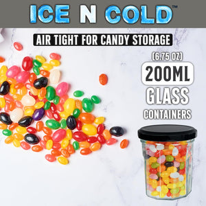 Multi-Use Glass Jars with Leakproof Clear Lid, Reusable & Eco-Friendly – Ideal for Jams, Sauces, Spices; Lead -Free and BPA-Free Glass Bottle
