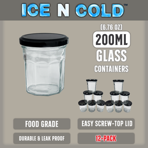 Multi-Use Glass Jars with Leakproof Clear Lid, Reusable & Eco-Friendly – Ideal for Jams, Sauces, Spices; Lead -Free and BPA-Free Glass Bottle