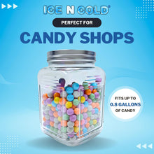 Load image into Gallery viewer, 3-Liter Glass Storage Jar – 0.79 Gallon, 101 Oz, with Brushed Aluminum Lid
