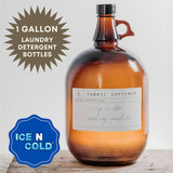 1 Gallon (128oz) Amber Glass Jug With 38mm Cap