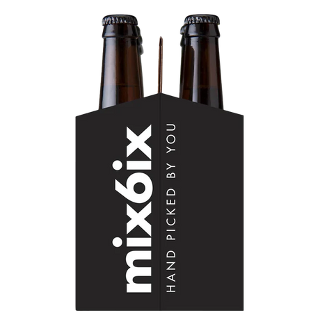 ICE N COLD 6 Pack Cardboard Carriers - Black X-Ray Style - Made in USA - Safe & Easy Transport for 12oz Beer or Soda Bottles