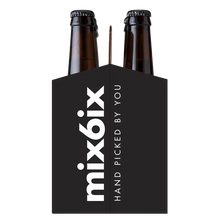 Load image into Gallery viewer, ICE N COLD 6 Pack Cardboard Carriers - Black X-Ray Style - Made in USA - Safe &amp; Easy Transport for 12oz Beer or Soda Bottles
