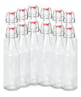 16-20oz Clear Growler with Flip Top Airtight Silicone Seal