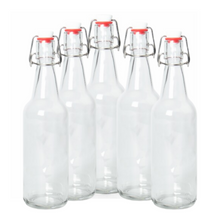 Load image into Gallery viewer, Jay&#39;s Import &amp; Export | Clear 16-20oz Glass Growlers
