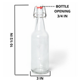 Jay's Import & Export | Clear 16-20oz Glass Growlers