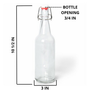 Jay's Import & Export | Clear 16-20oz Glass Growlers