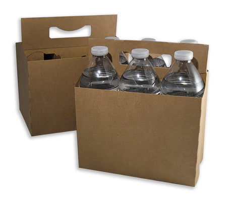 Cardboard Carrier | Kraft 12oz Bottle Carrier