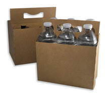 Load image into Gallery viewer, Cardboard Carrier | Kraft 12oz Bottle Carrier
