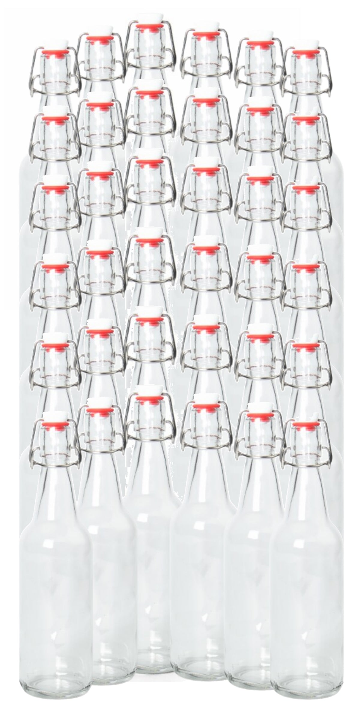 16-20oz Clear Growler with Flip Top Airtight Silicone Seal