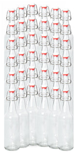 16-20oz Clear Growler with Flip Top Airtight Silicone Seal