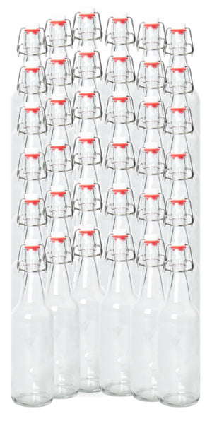 16-20oz Clear Growler with Flip Top Airtight Silicone Seal