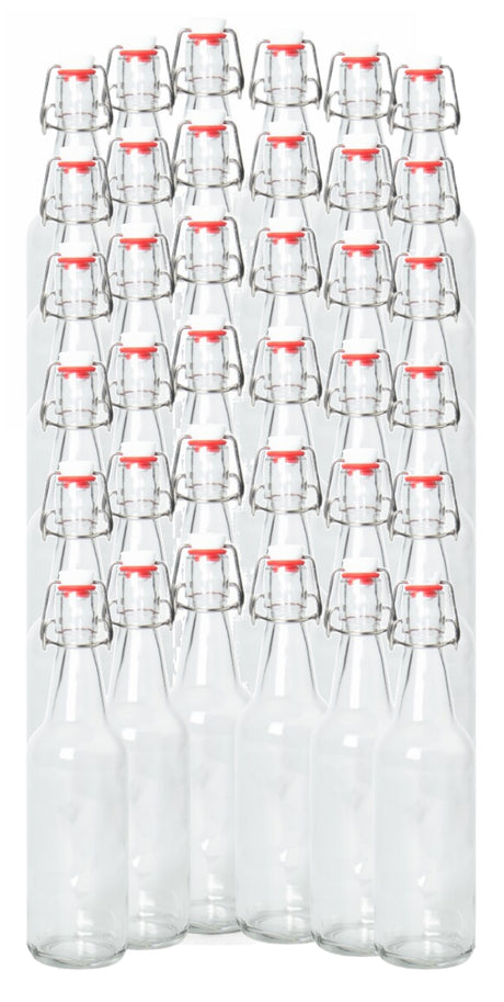16-20oz Clear Growler with Flip Top Airtight Silicone Seal