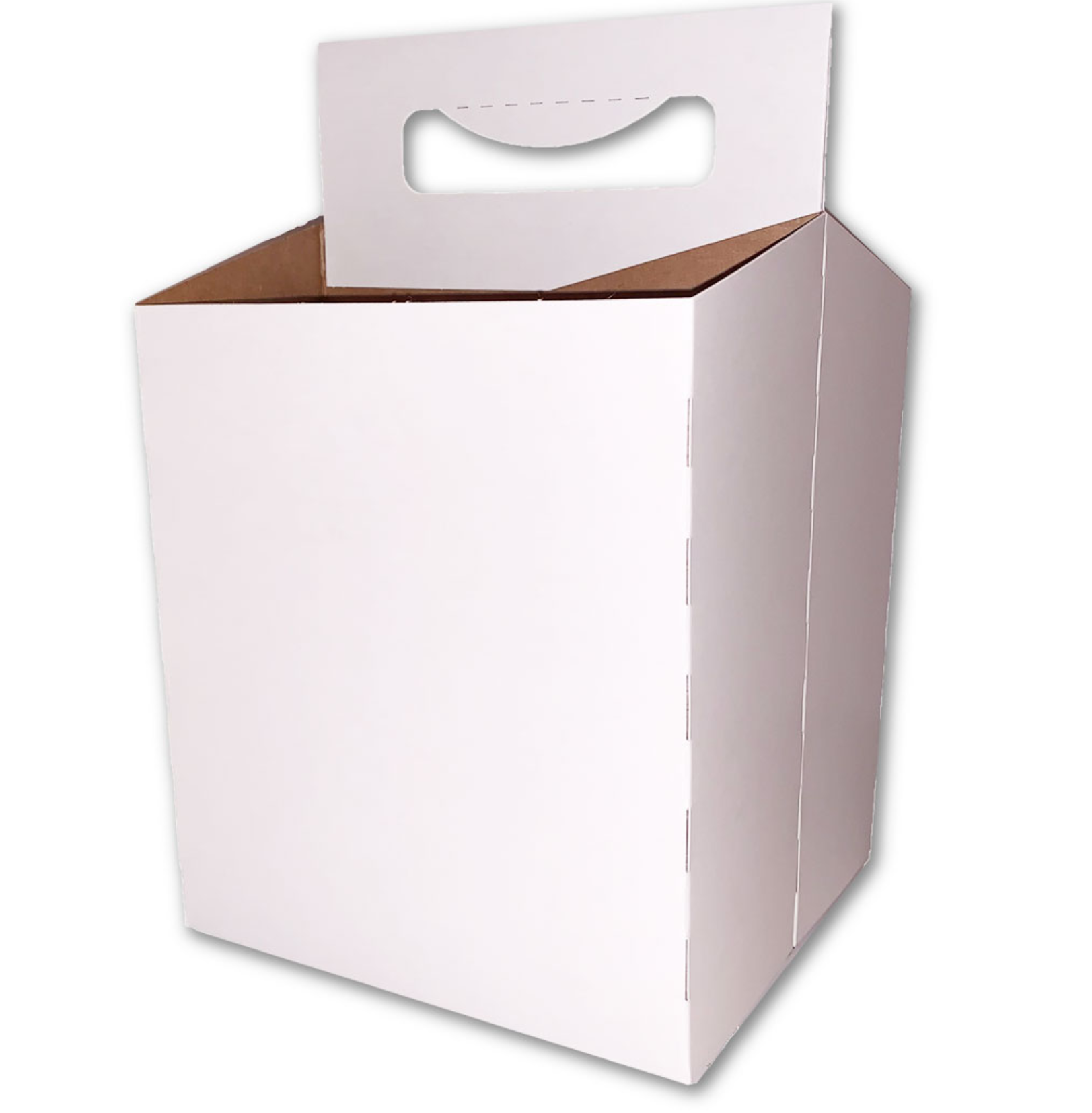 Cardboard Carrier, White 12 oz Bottle Carrier