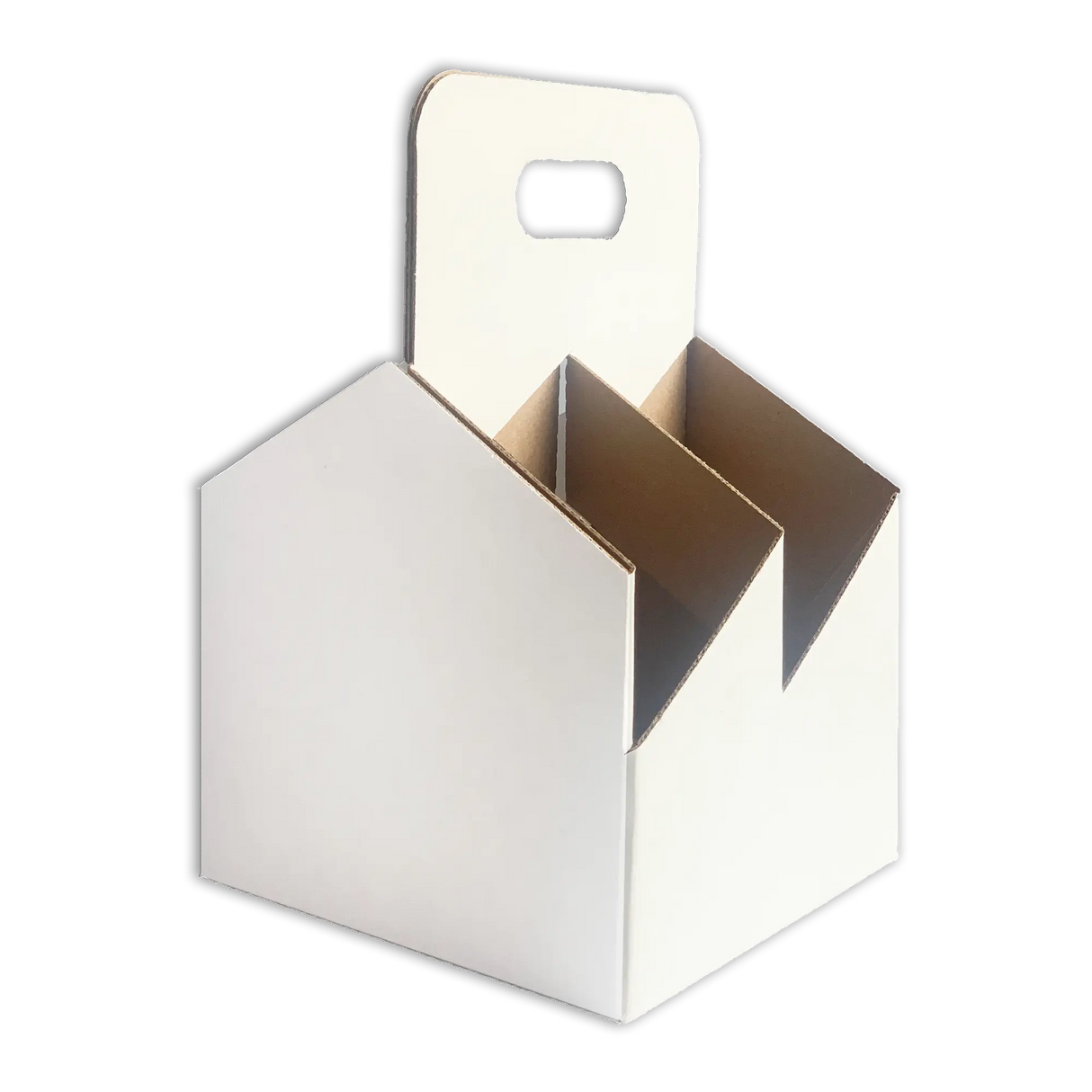 C-Store Packaging | 4-Pack Wine/Liquor Cardboard Bottle Carrier 